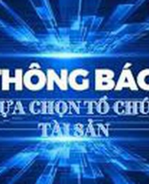 Thông báo Kết quả lựa chọn tổ chức hành nghề đấu giá tài sản