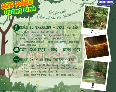 OZO PARK QUẢNG BÌNH - SINH THÁI & MẠO HIỂM